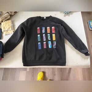 Black Knit Cardigan Sweater XL